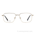 Brand Designer Titanium Optical Cadre Lunes pour hommes